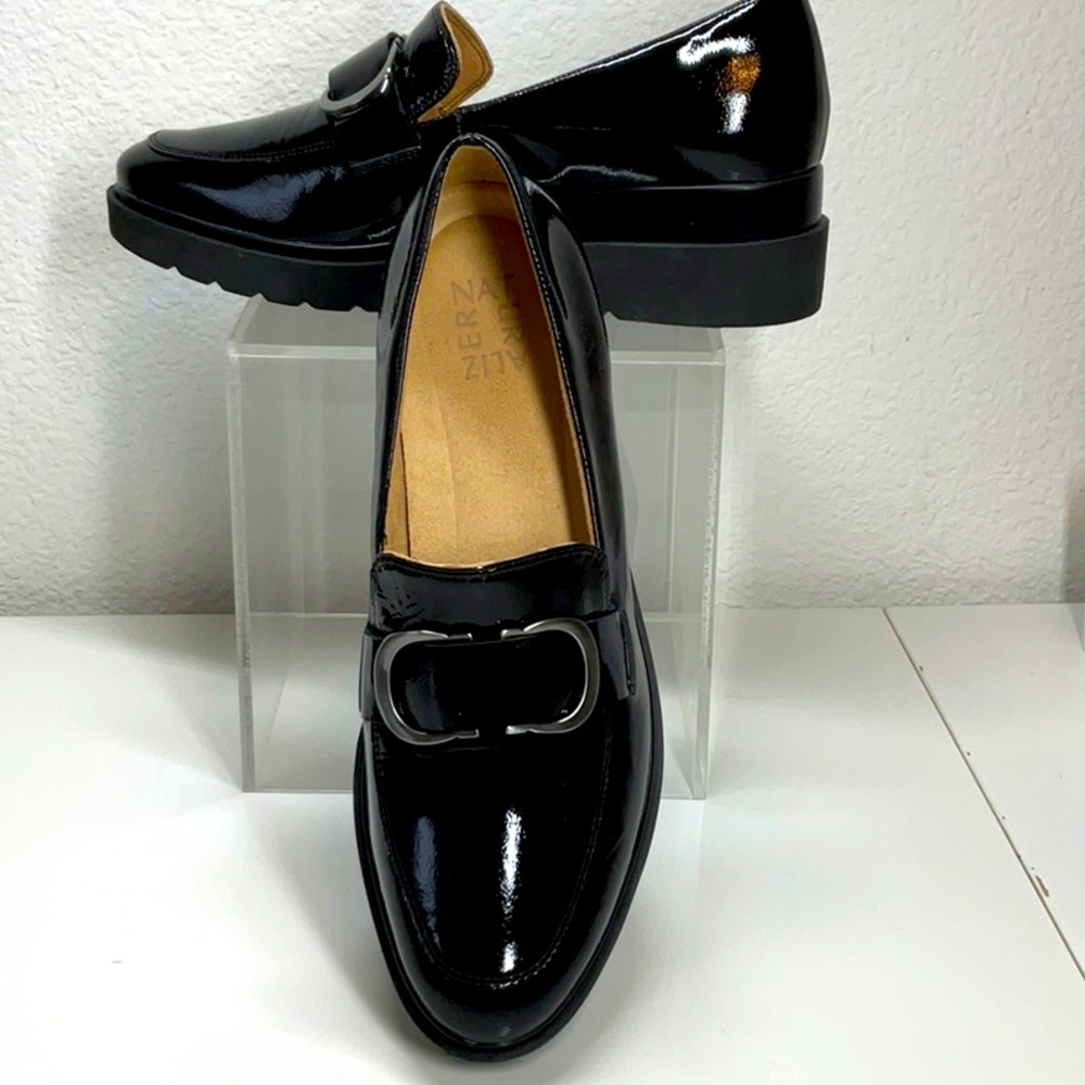 Naturalizer Black Patent Loafers
